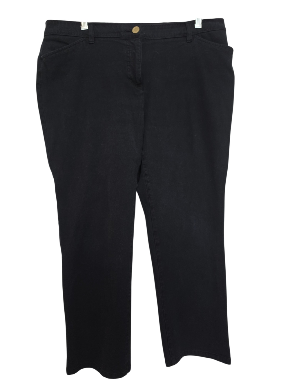 Chico's So Slimming Black 4 Pocket Stretch Jeans SZ 14 Short